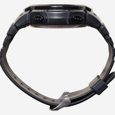 Rewound Black Quartz Digital Watch 45mm