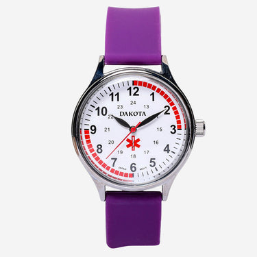 Dakota Rewound Silver Colored and Purple Quartz Analog Watch 35mm