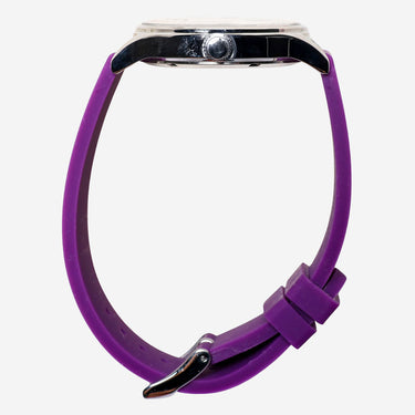 Dakota Rewound Silver Colored and Purple Quartz Analog Watch 35mm