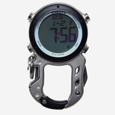Dakota Rewound Digital Zip Clip Black Quartz Digital Watch 40mm