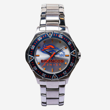 Broncos Rewound Silver Colored Metal Bracelet Quartz Analog Watch 40mm