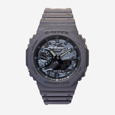 Casio Rewound G-Shock Gray and Camouflage Quartz Digital Watch 40mm