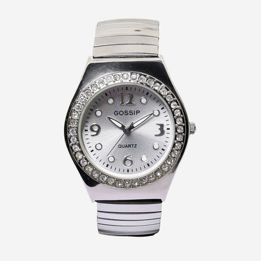 Gossip Rewound Silver Colored Metal Bracelet Quartz Analog Watch 35mm
