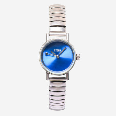 Storm Rewound Blue and Silver Colored Metal Bracelet Quartz Analog Watch 20mm