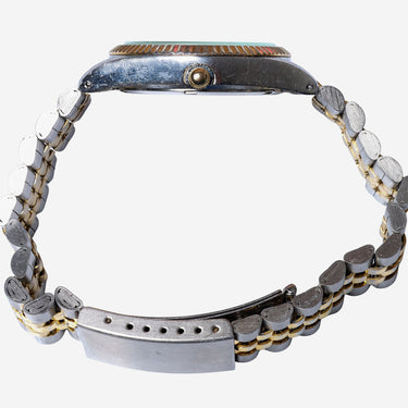 Swanson Rewound Silver and Gold Colored Quartz Analog Watach