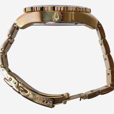 Bulova Rewound Black and Gold Quartz Analog Watch