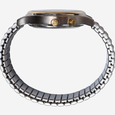 Armitron Rewound Instalite Gold and Silver Colored Quartz Analog Watch