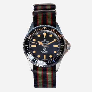 Steinhart Rewound Black and Silver Automatic Watch