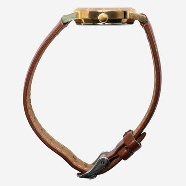 Rewound Christmas Tree Gold and Brown Quartz Analog Watch