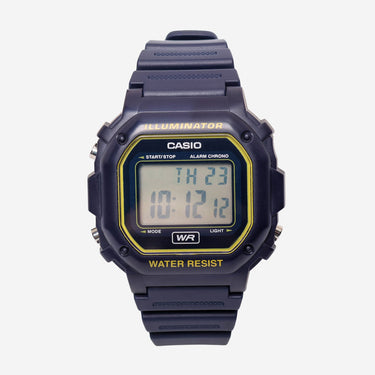 Casio Rewound Blue and Yellow Quartz Digital Watch