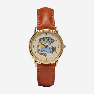 Timex ReWound Winnie the Pooh Dream Gold Quartz Analog Leather Strap Watch
