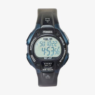 Timex Rewound Ironman Blue and Black Quartz Digital Watch