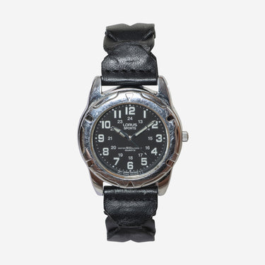 Rewound Lorus Silver and Black Quartz Analog Watch