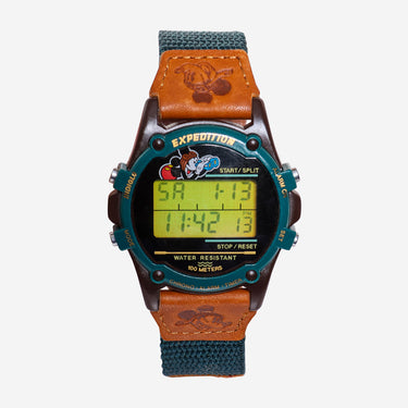 Timex Rewound Expedition Mickey Mouse Green Quartz Digital Watch