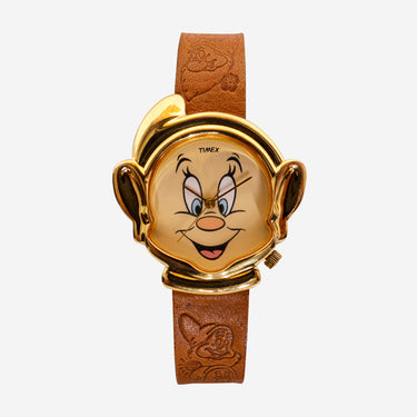 Timex Rewound Snow White and the Seven Dwarfs Gold and Brown Quartz Analog Watch