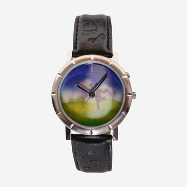 Timex Rewound Musical Tigger Silver Holographic and Black Quartz Analog Watch