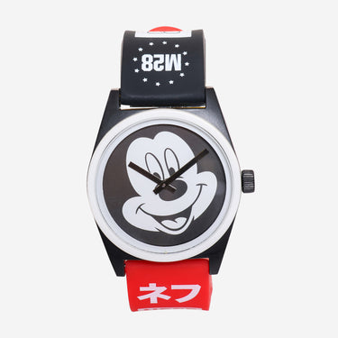 Rewound NEFF Mickey Mouse Black and Red Quartz Analog Watch
