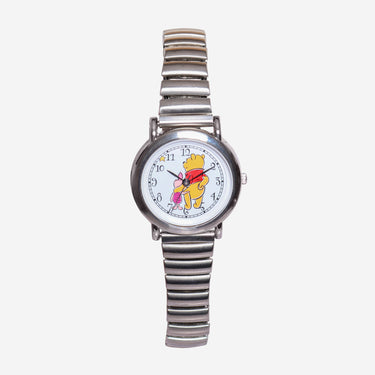 Timex Rewound Winnie The Pooh Silver Metal Bracelet Quartz Analog Watch