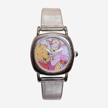 Timex Rewound Winnie The Pooh Silver Bracelet Quartz Analog Watch