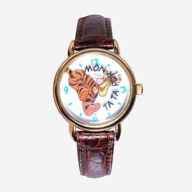 Timex Rewound Winnie The Pooh Tigger Gold and Brown Quartz Analog Watch