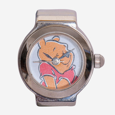 Timex Rewound Winnie The Pooh Ring Silver Metal Quartz Analog Watch