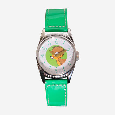 Timex Rewound Bambi Silver and Green Quartz Analog Watch