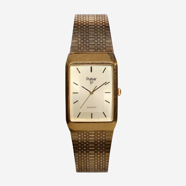 Pulsar Rewound Gold Metal Bracelet Quartz Analog Watch