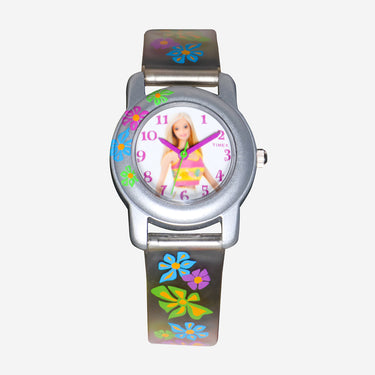 Timex Rewound Kids Flowers Barbie Quartz Analog Watch