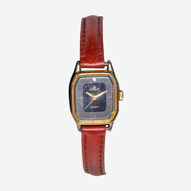 Lorus Rewound Brown Leather Strap Quartz Analog Watch