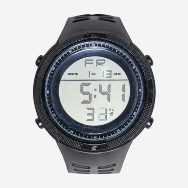 Rewound Black Quartz Digital Watch