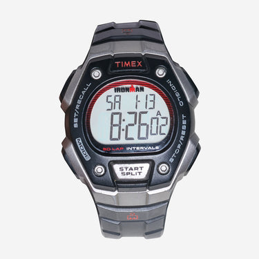 Timex Rewound Ironman Black and Red Quartz Digital Watch